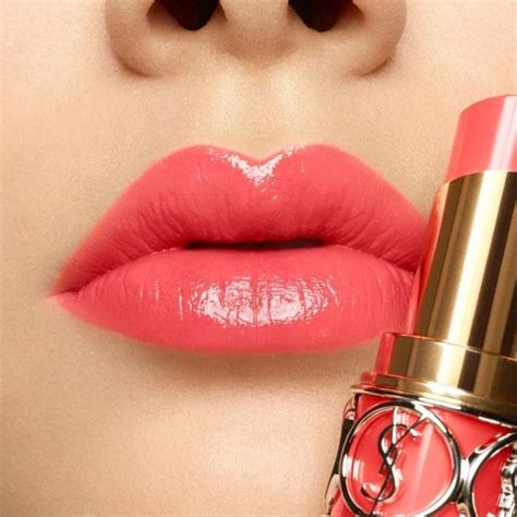 ysl rouge volupte shine corail ingenius|ysl rouge volupte form.